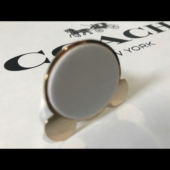 Coach Gold and Silver Bear Phone Ring - Picture 6 of 8